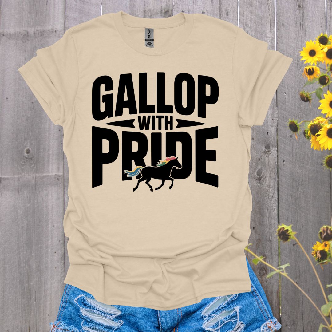 Gallop With Pride Horse T-Shirt
