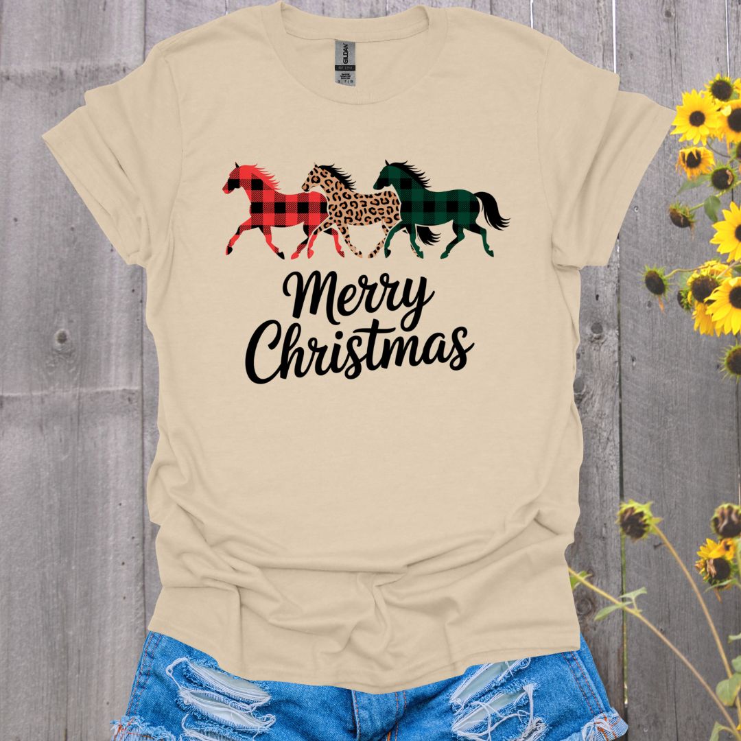 Merry Christmas Horse T-Shirt