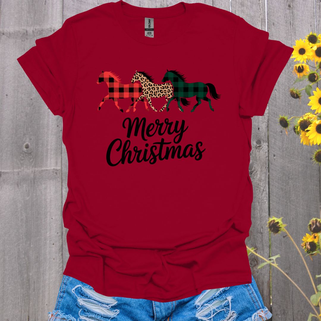 Merry Christmas Horse T-Shirt