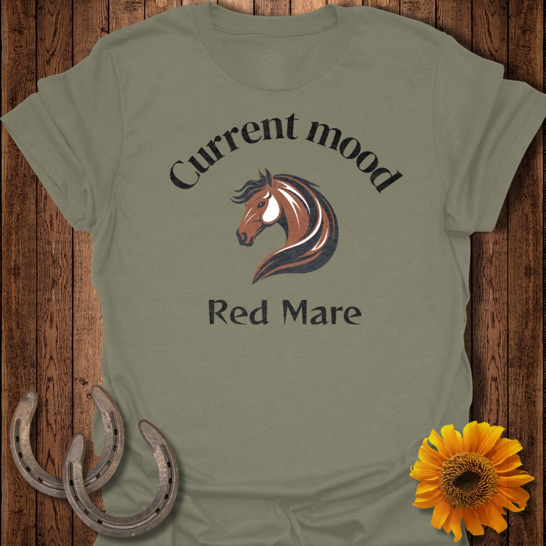 Current Mood Red Mare Horse T-Shirt