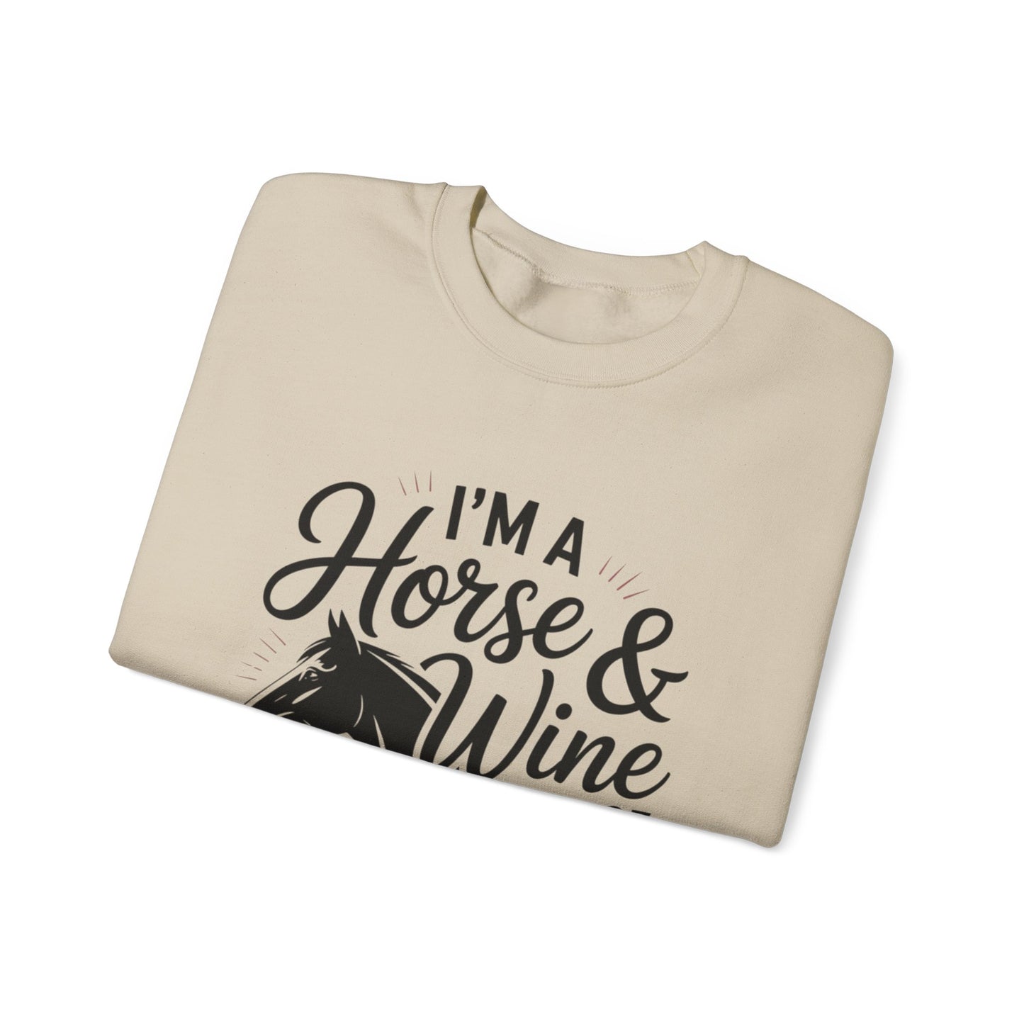 Horse & Wine Crewneck Sweatshirt