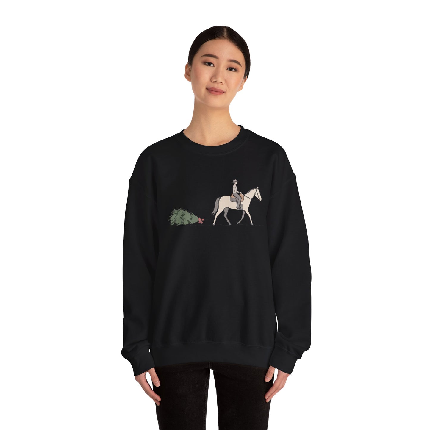 Horse and Tree Crewneck Sweatshirt