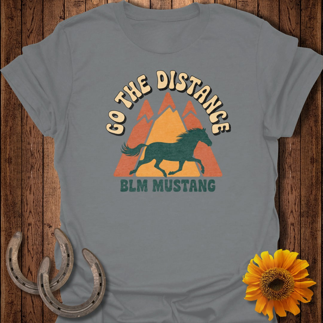 Go The Distance BLM Mustang Graphic T-shirt