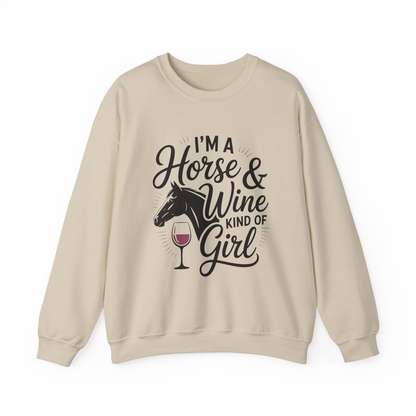 Horse & Wine Crewneck Sweatshirt