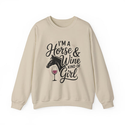Horse & Wine Crewneck Sweatshirt