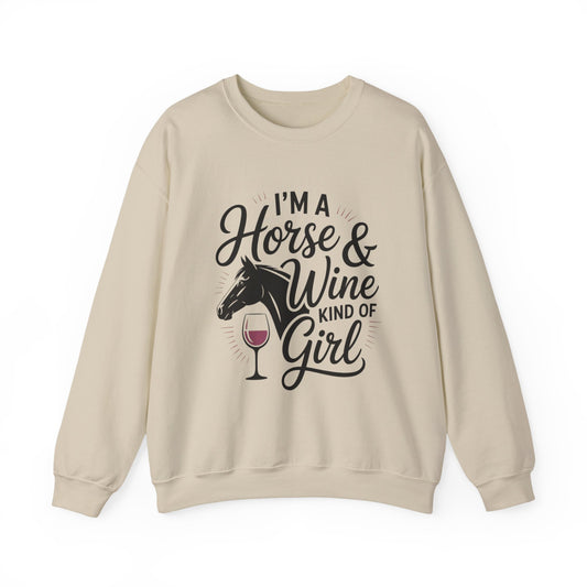 Horse & Wine Crewneck Sweatshirt