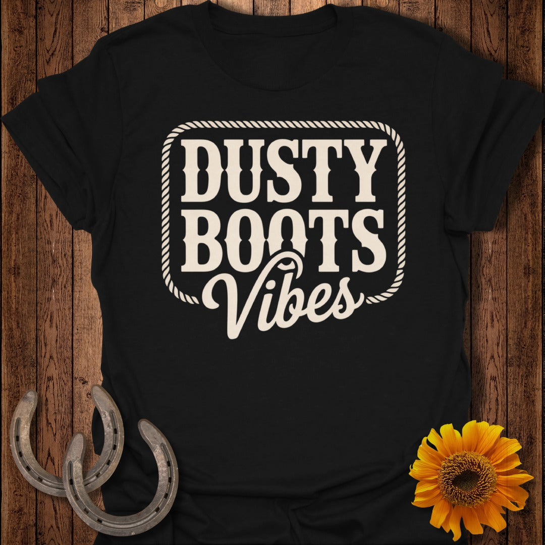 Dusty Boots Vibes Graphic Tee for Western Style