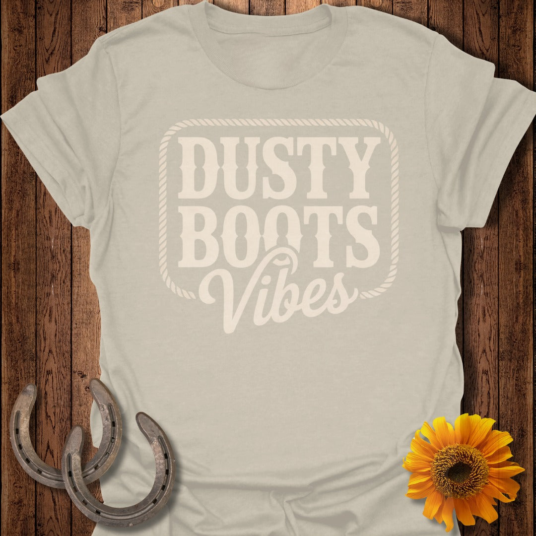 Dusty Boots Vibes Graphic T-Shirt for Western Style