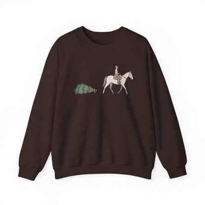 Horse and Tree Crewneck Sweatshirt