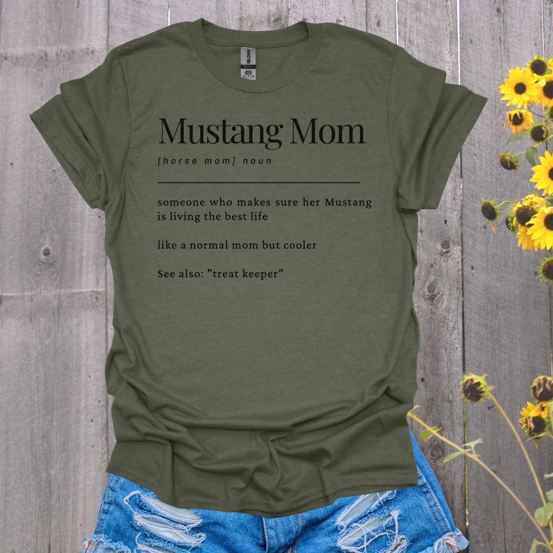 Mustang Mom Horse T-shirt