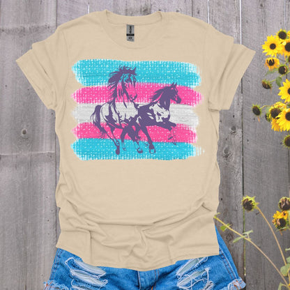 Trans Flag Horse T-Shirt