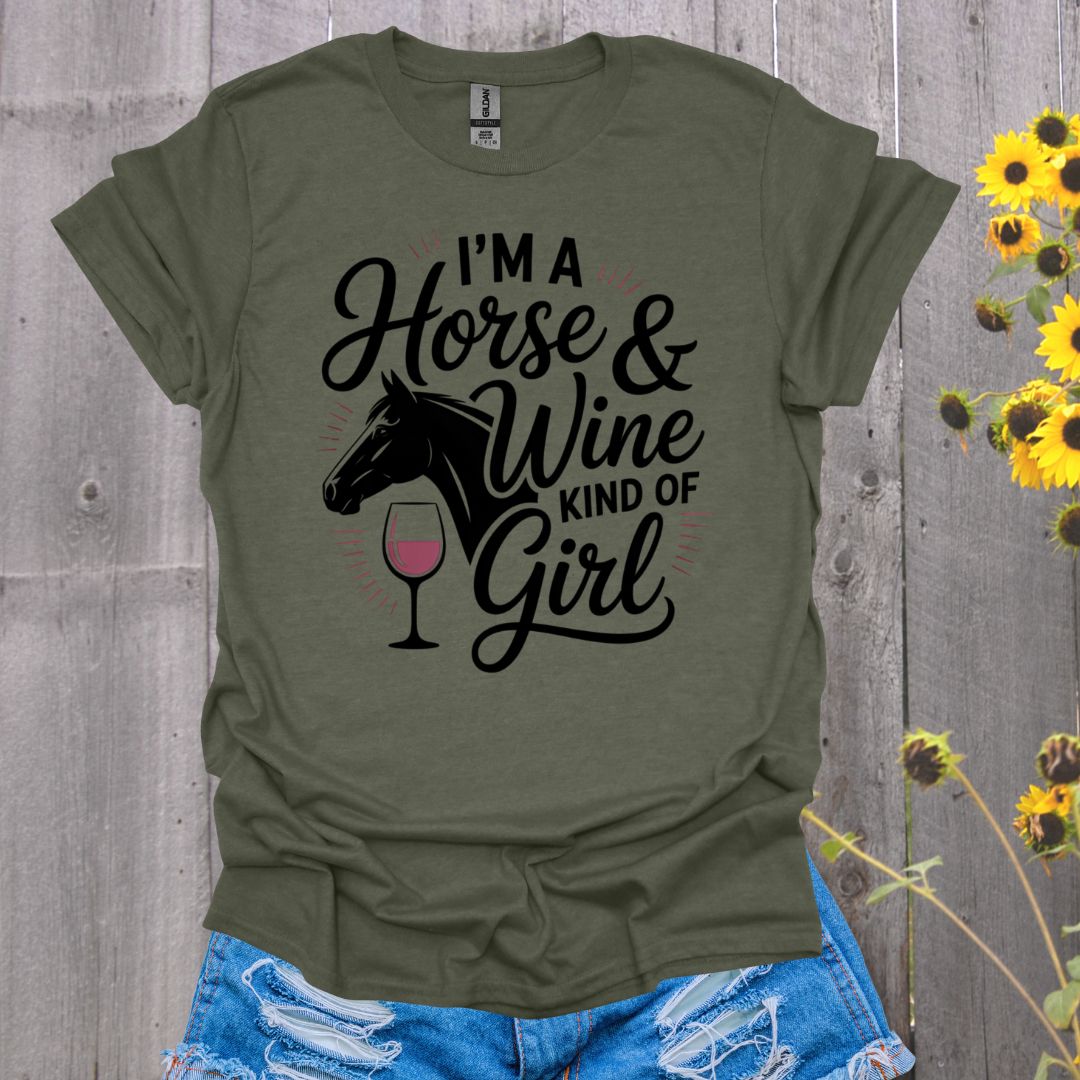 Horses and Wine Softstyle T-Shirt
