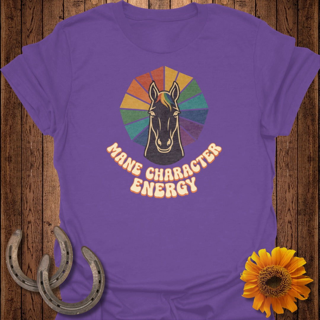 Mane Character Energy Horse Graphic T-Shirt