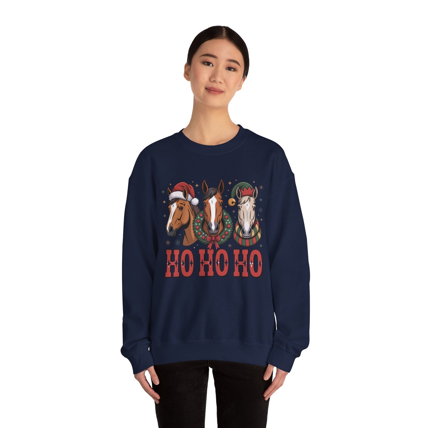 Ho Ho Ho Horse Crewneck Sweatshirt