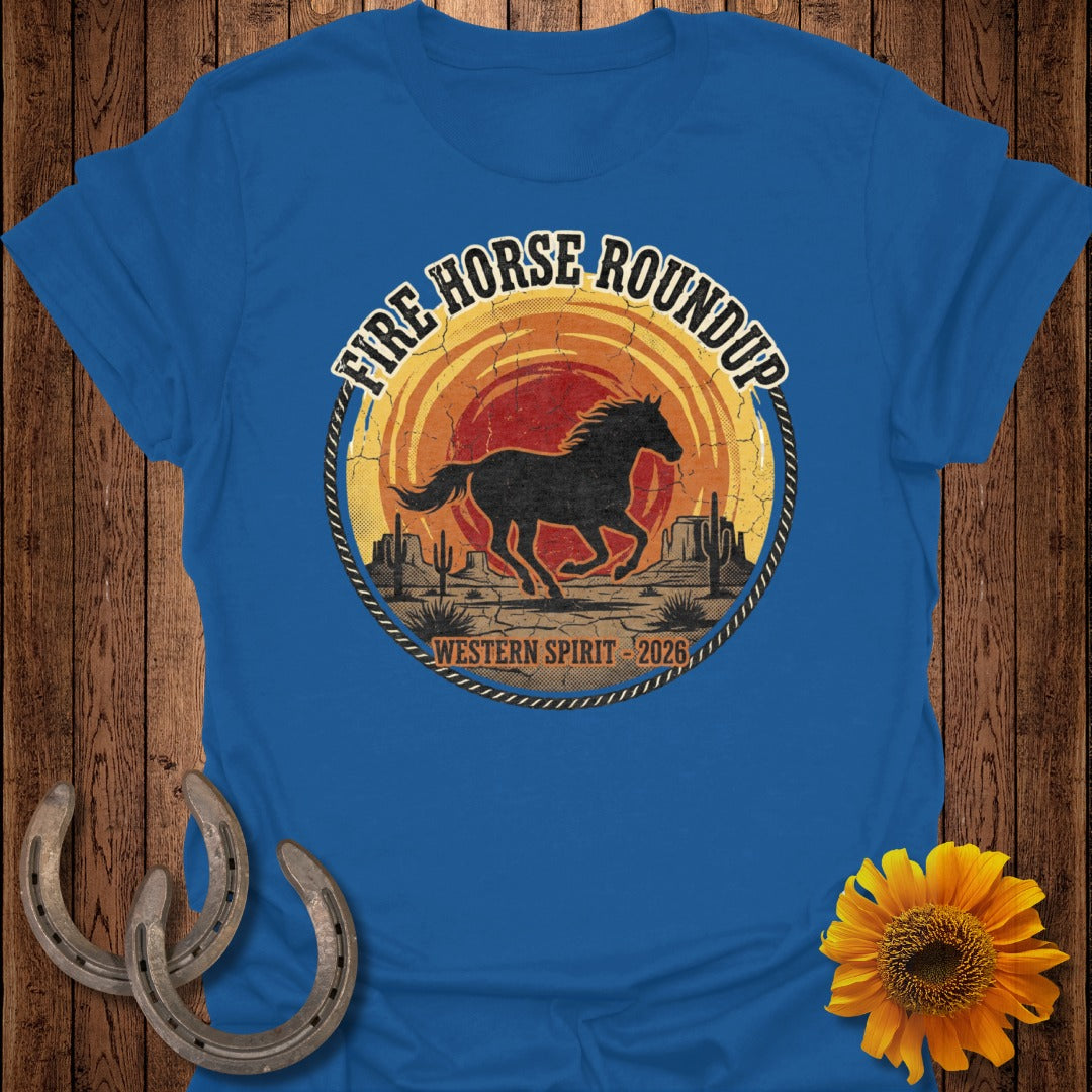 Fire Horse Roundup Western Spirit 2026 T-Shirt