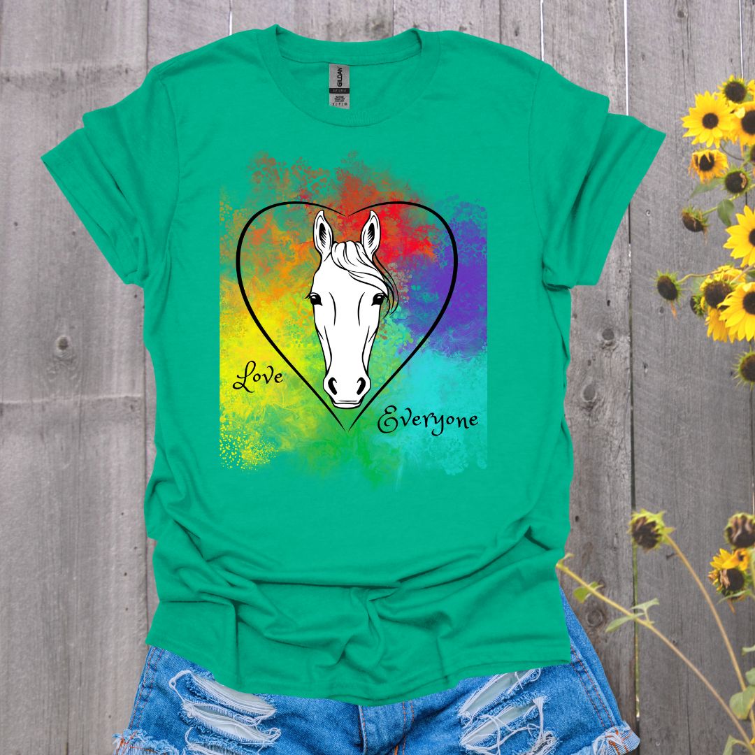 Love Everyone Horse Pride T-Shirt