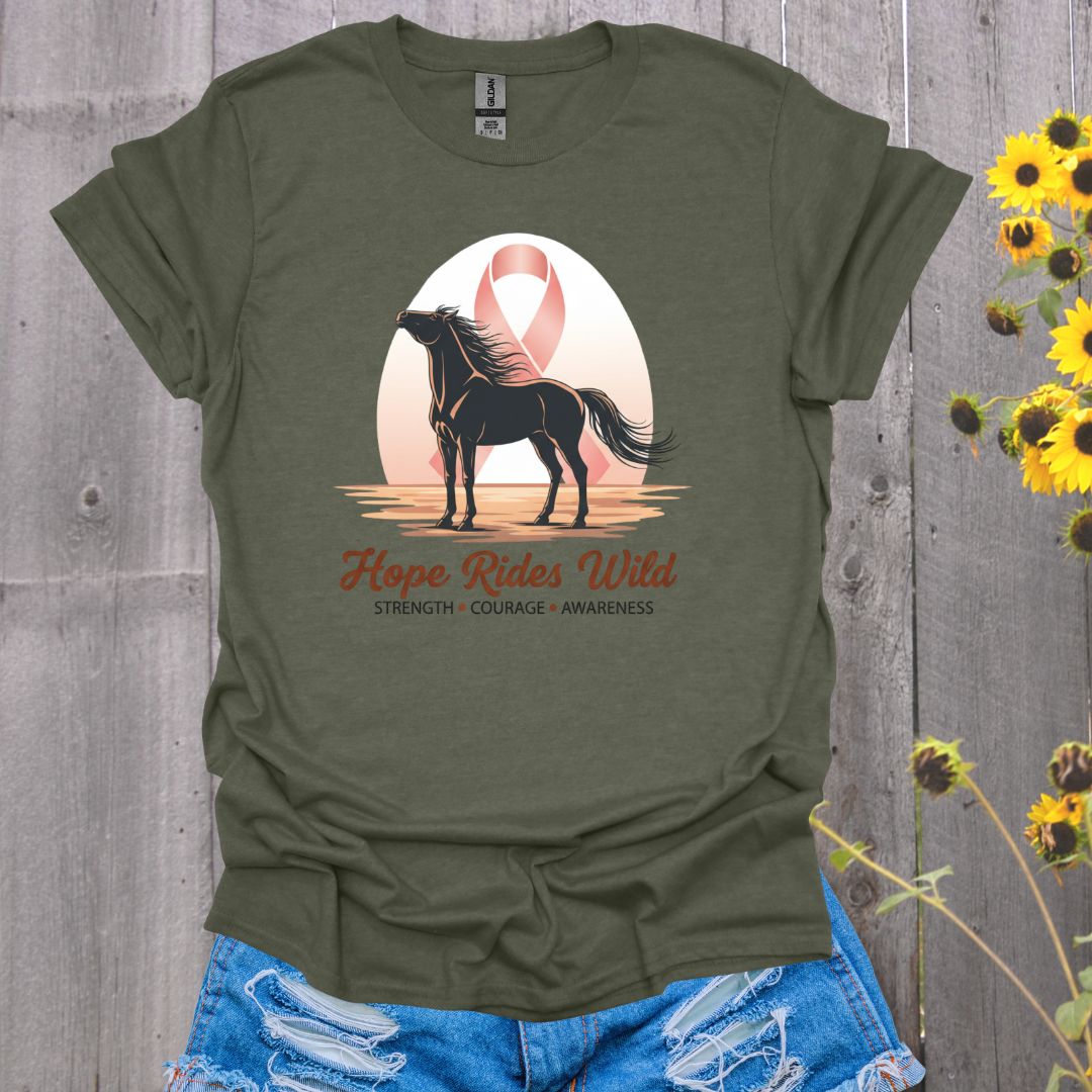 Hope Rides Wild Horse T-Shirt
