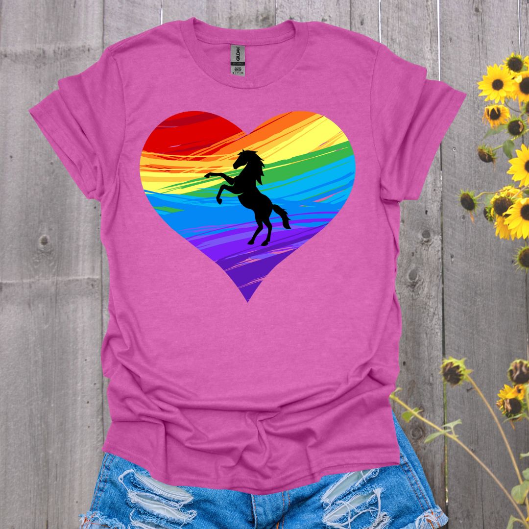 Rainbow Horse T-Shirt - Unisex Softstyle
