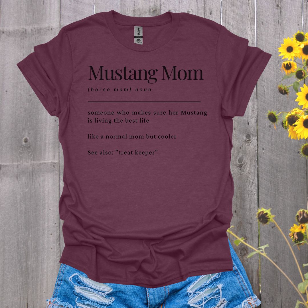 Mustang Mom Horse T-shirt