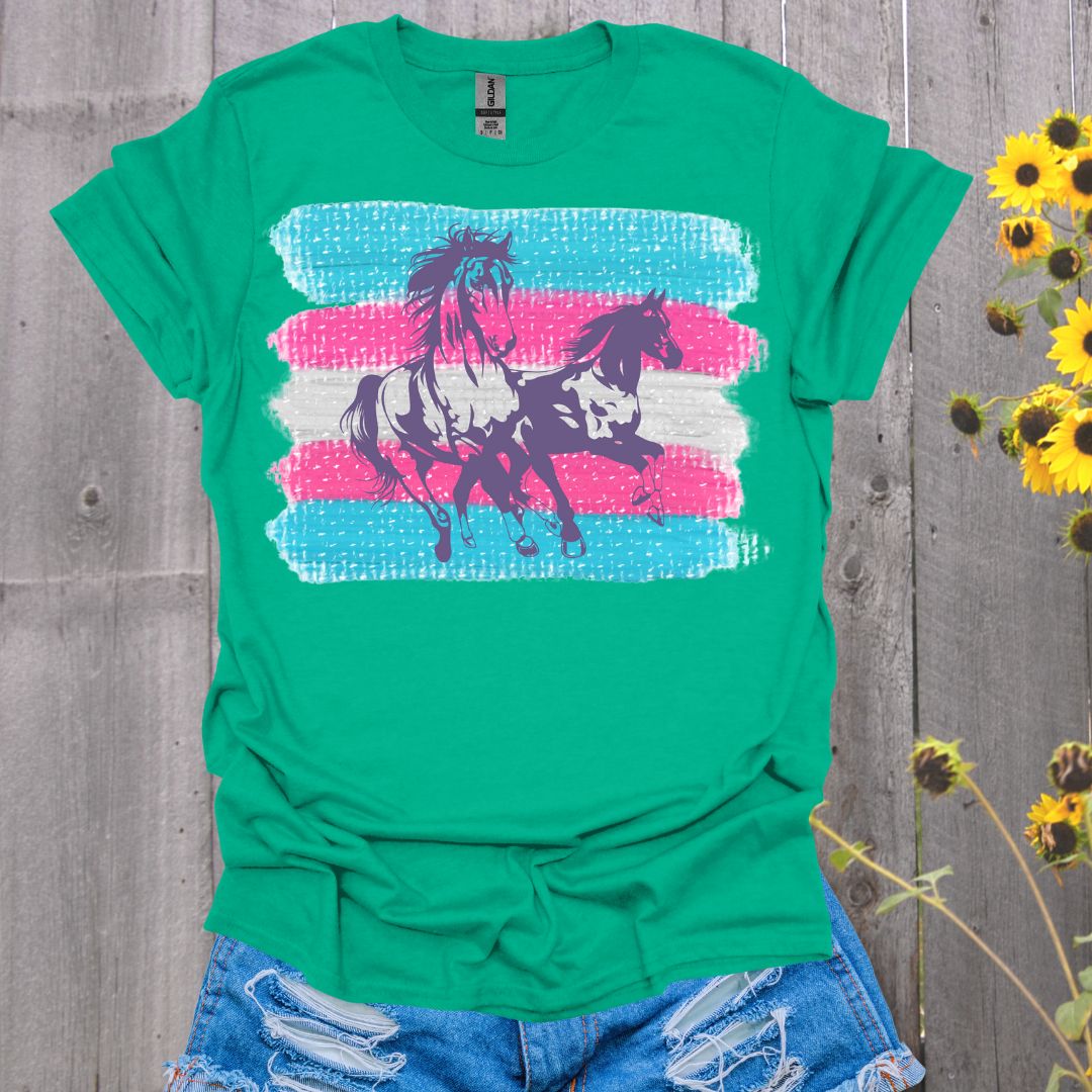Trans Flag Horse T-Shirt