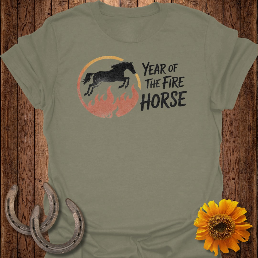 Year of the Fire Horse Graphic T-Shirt for Men