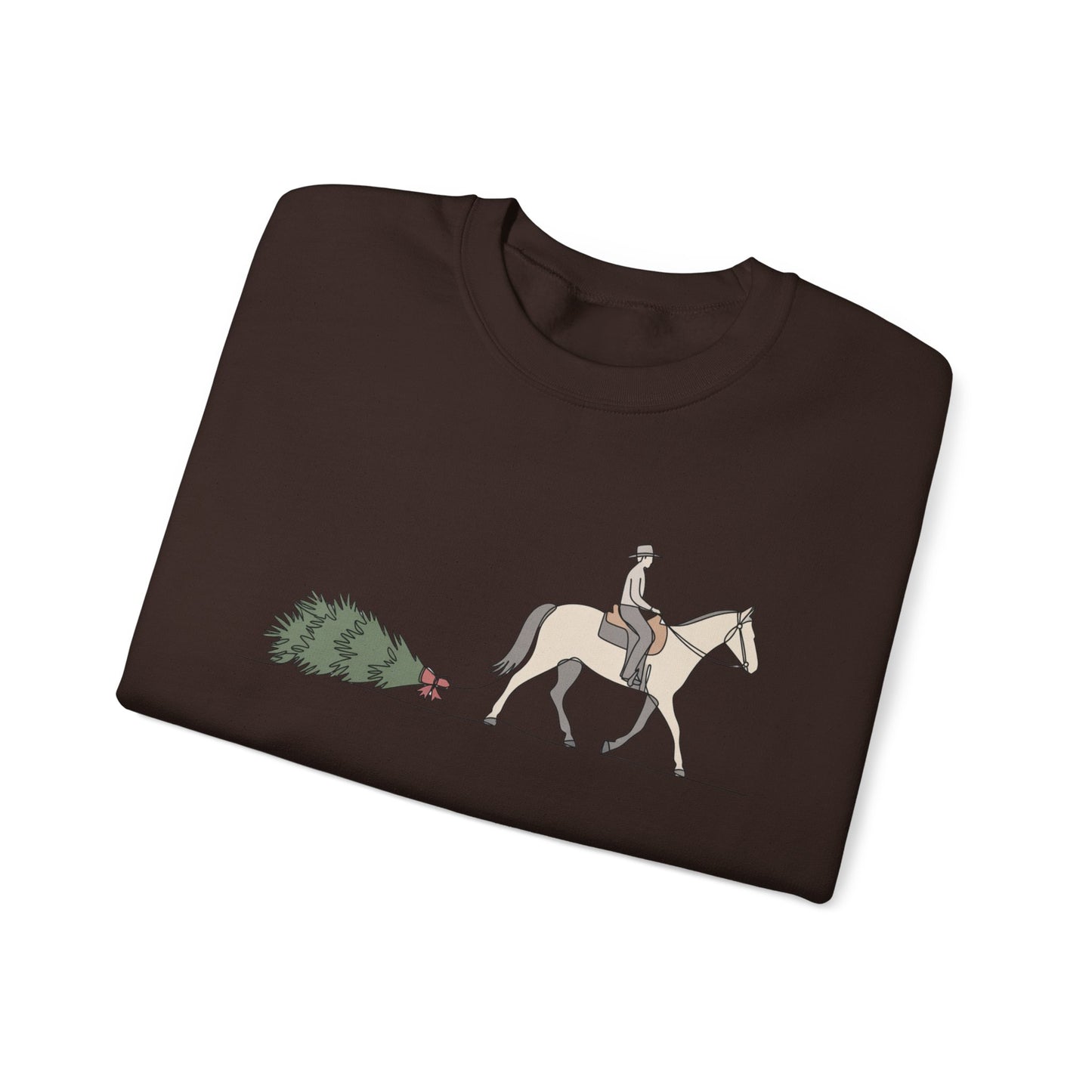Horse and Tree Crewneck Sweatshirt