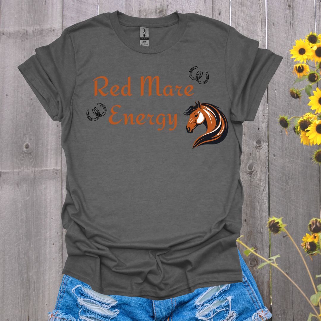 Red Mare Energy Horse T-Shirt
