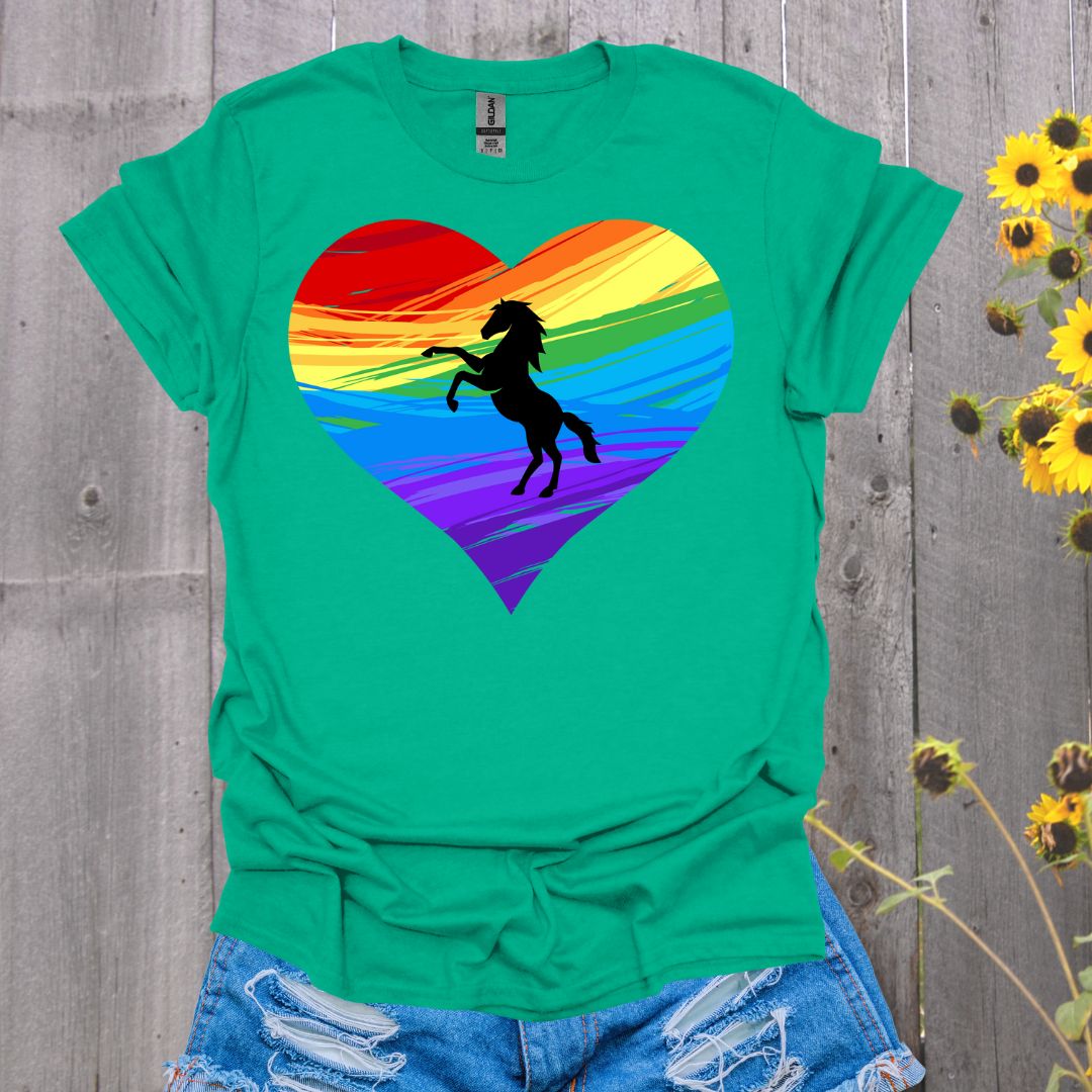 Rainbow Horse T-Shirt - Unisex Softstyle