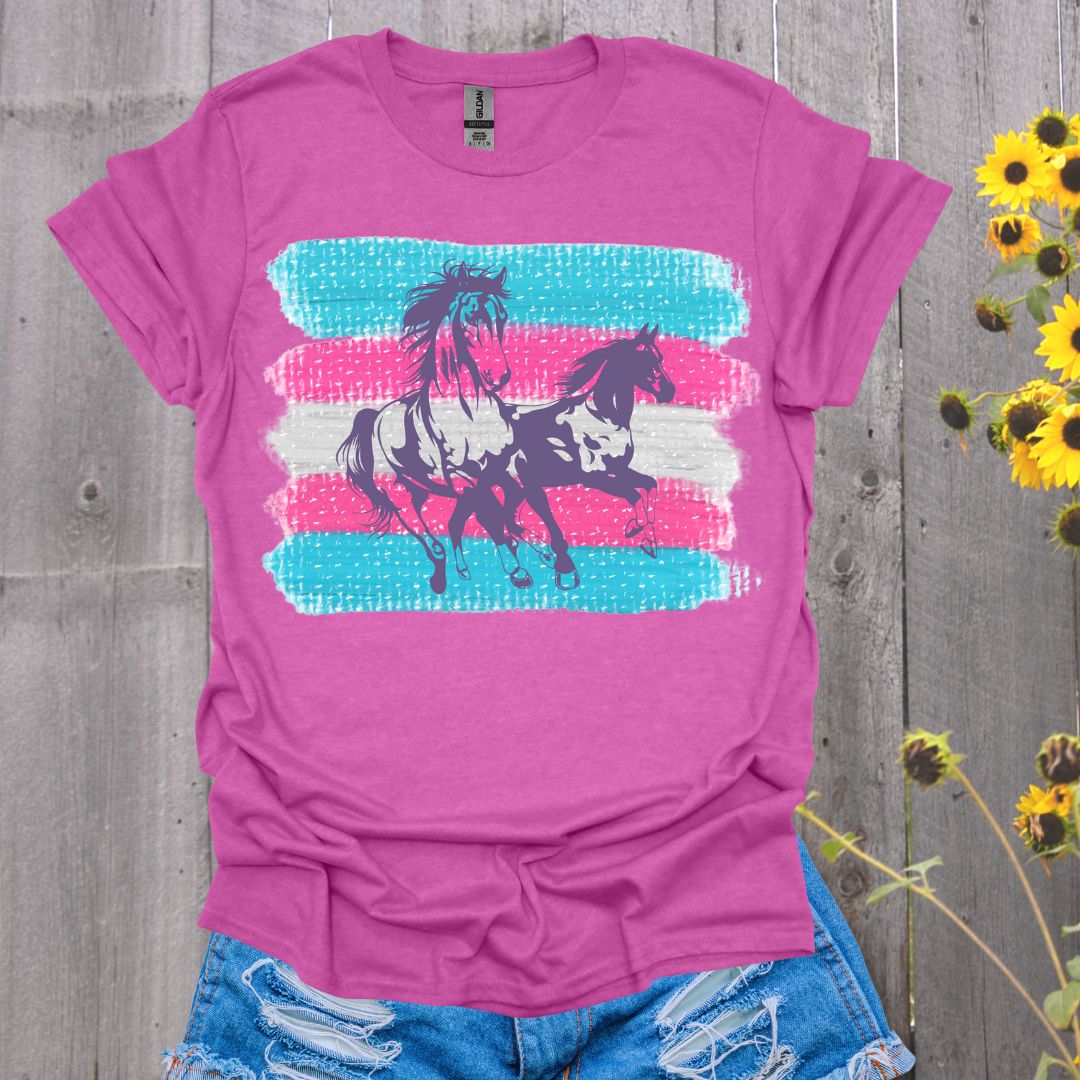 Trans Flag Horse T-Shirt