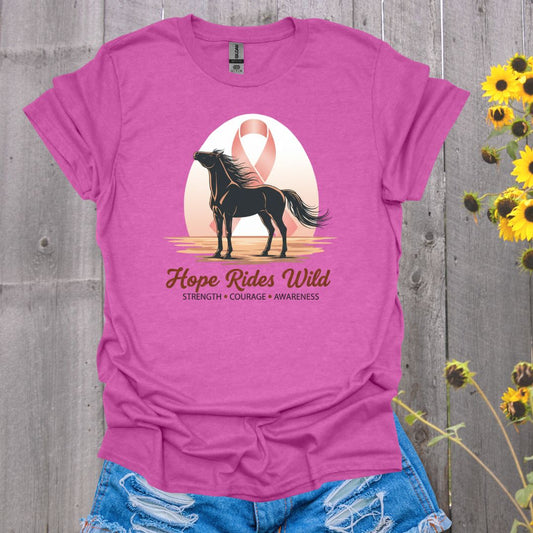 Hope Rides Wild Horse T-Shirt