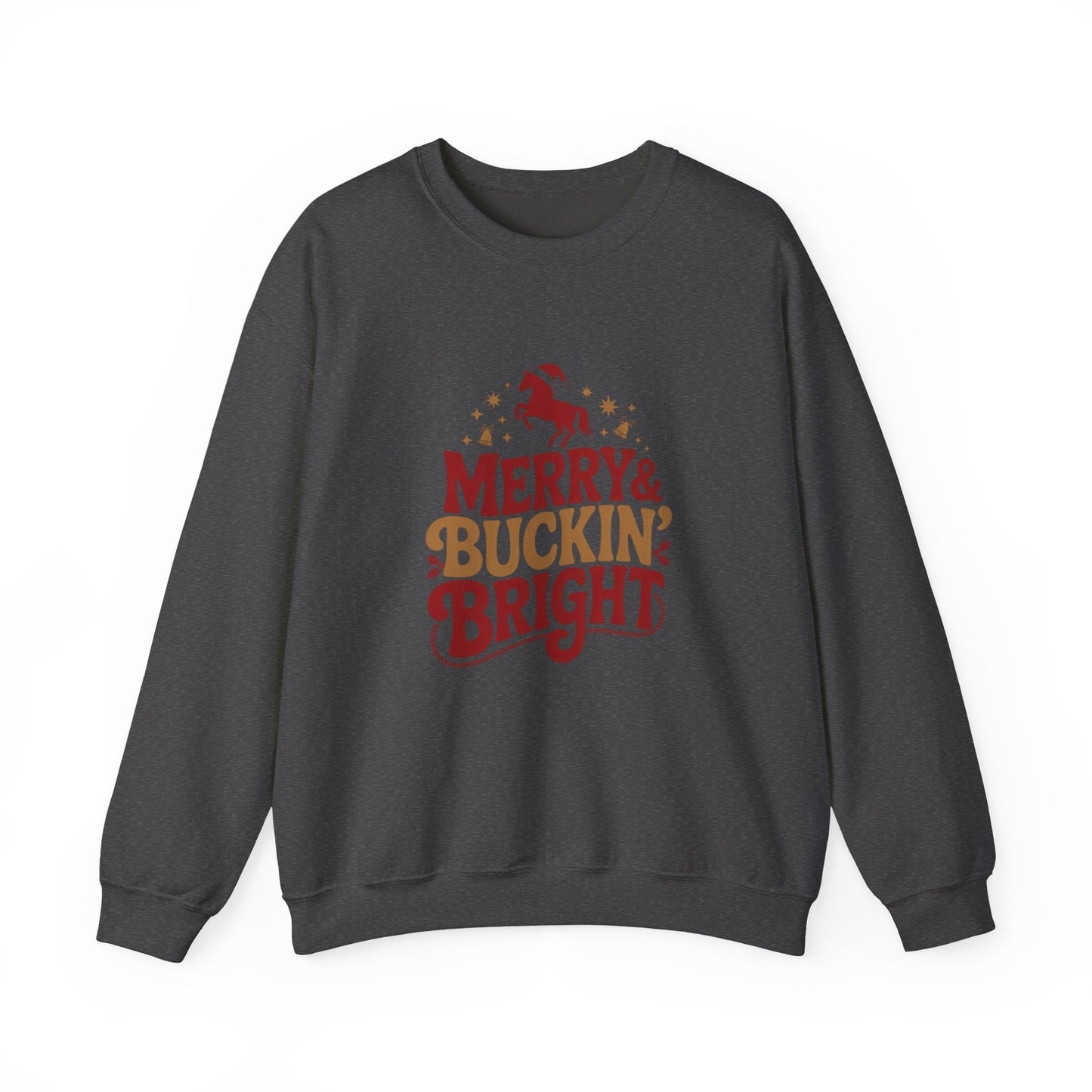 Merry Bucking Bright Crewneck Sweatshirt