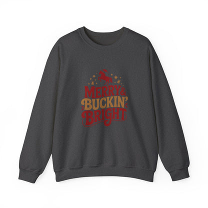 Merry Bucking Bright Crewneck Sweatshirt