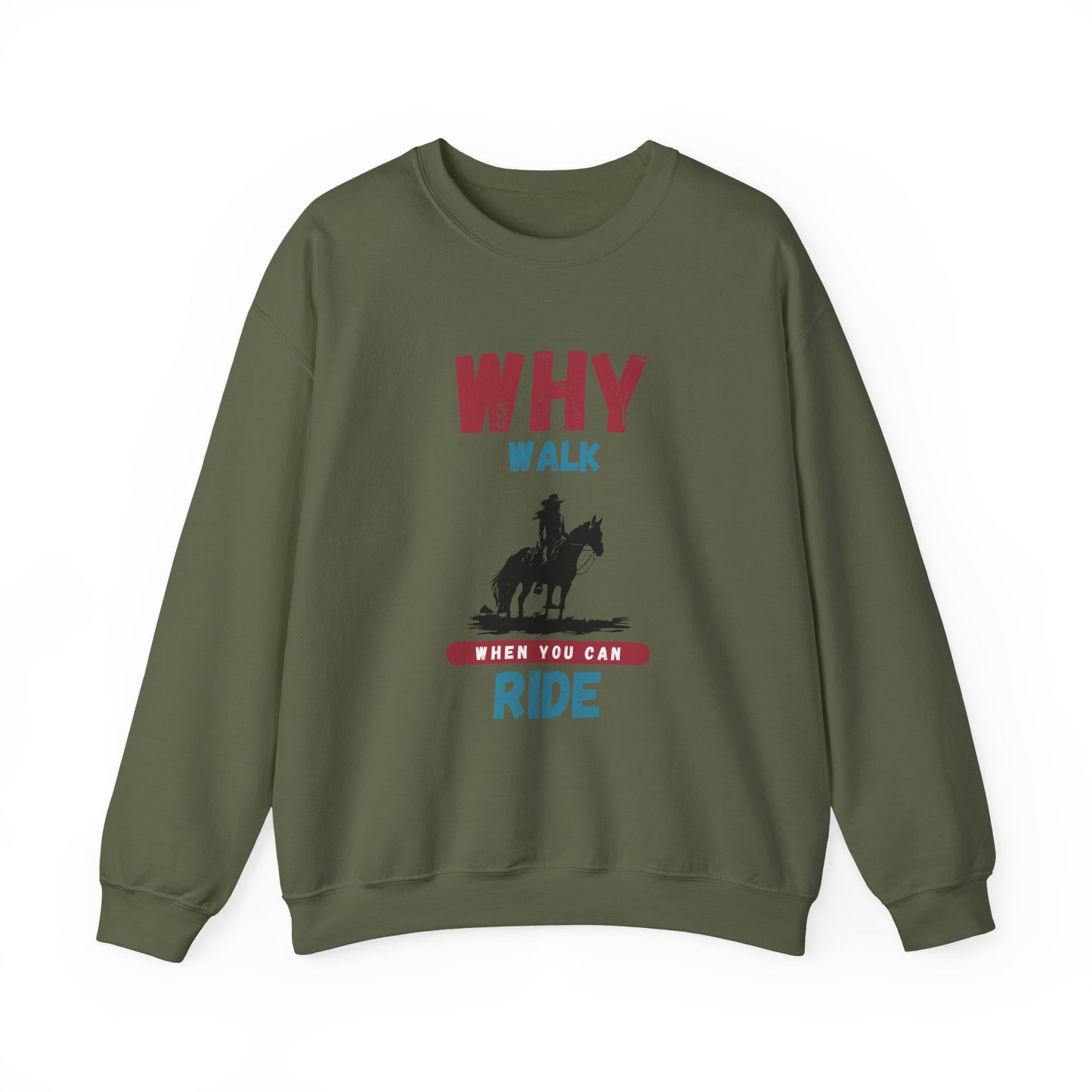 Why Walk Horse Crewneck Sweatshirt