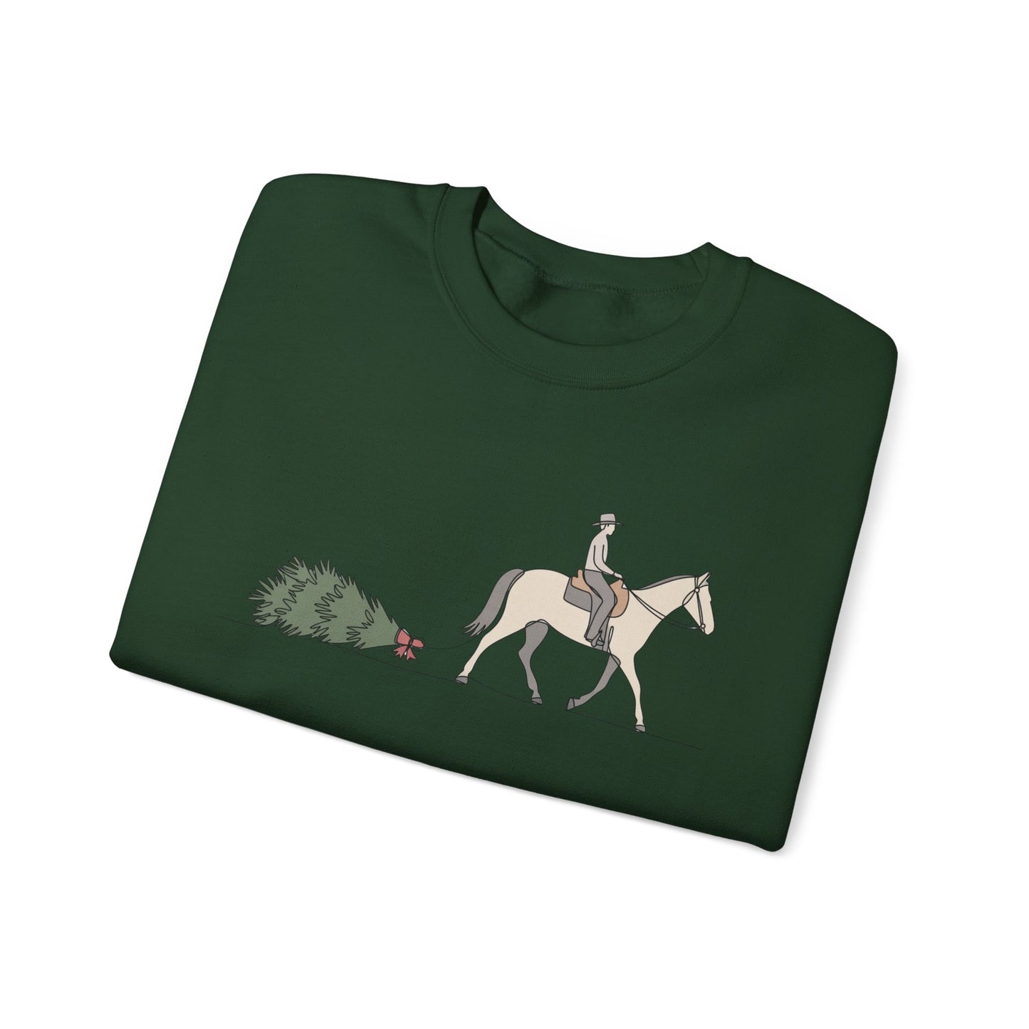 Horse and Tree Crewneck Sweatshirt