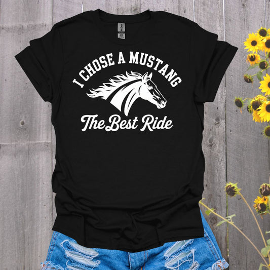 Best Ride Mustang Horse T-Shirt