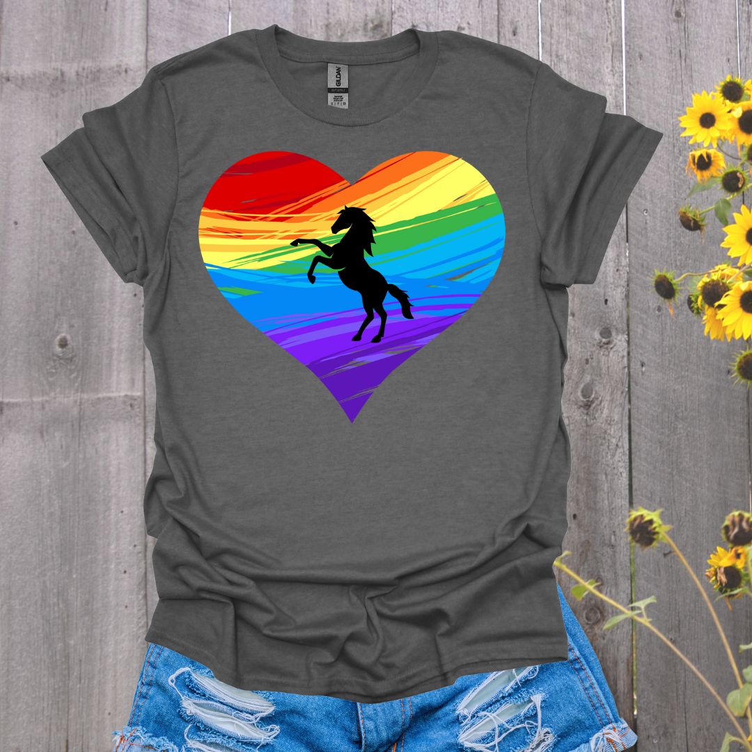 Rainbow Horse T-Shirt - Unisex Softstyle