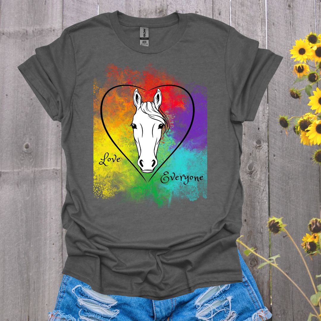 Love Everyone Horse Pride T-Shirt