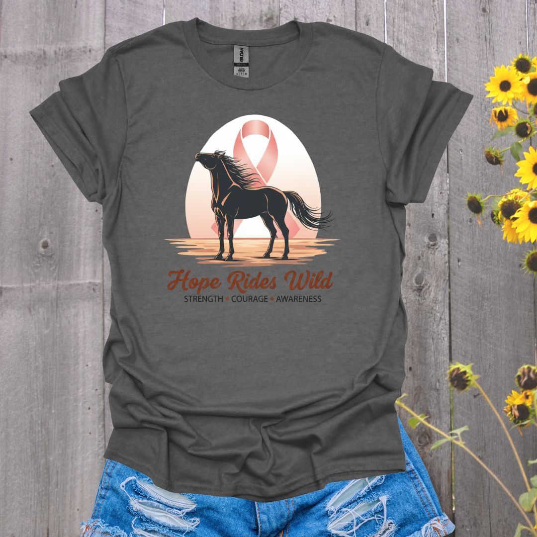 Hope Rides Wild Horse T-Shirt