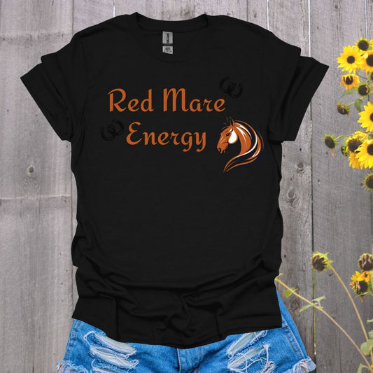 Red Mare Energy Horse T-Shirt