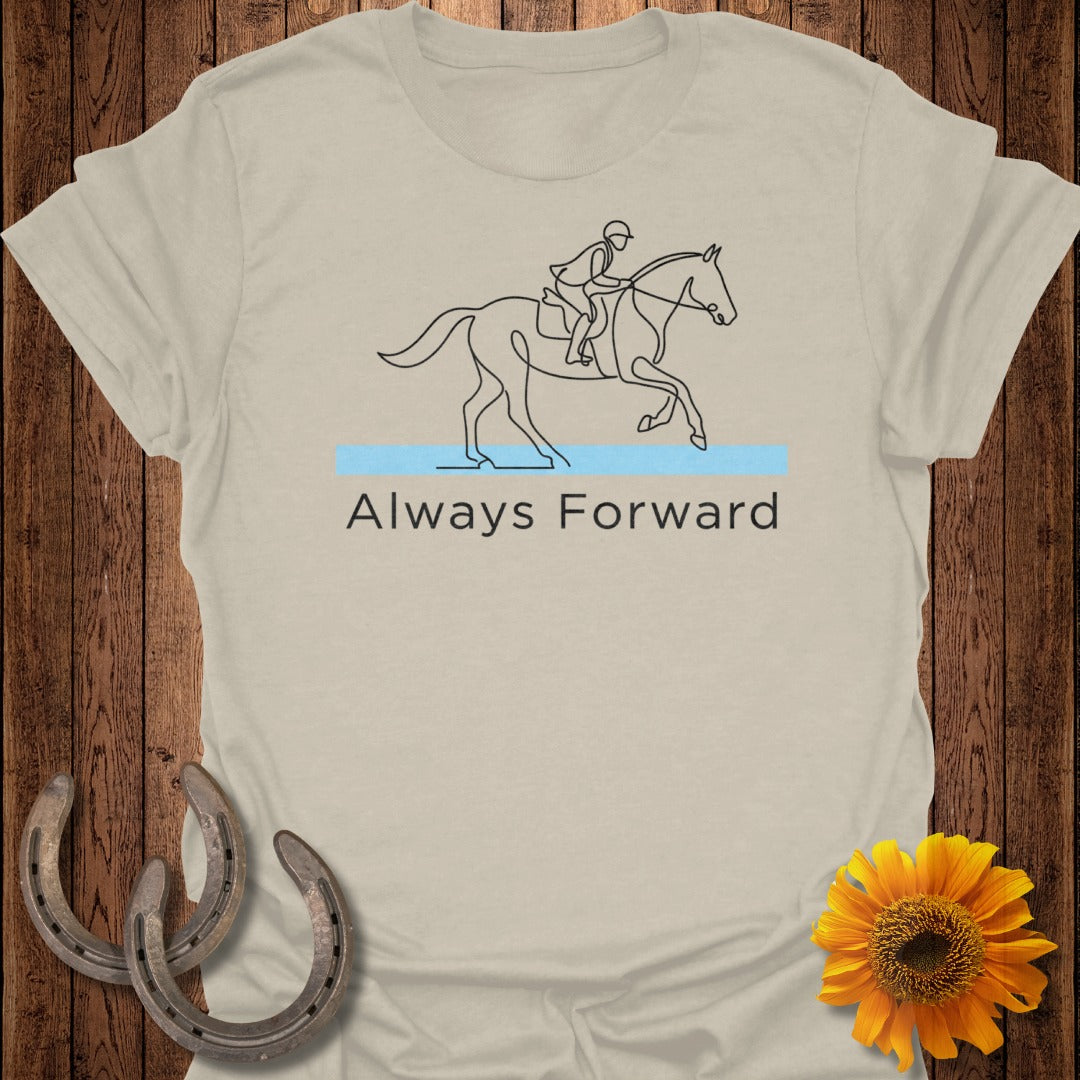 Always Forward Horse Riding Themed T-shirt