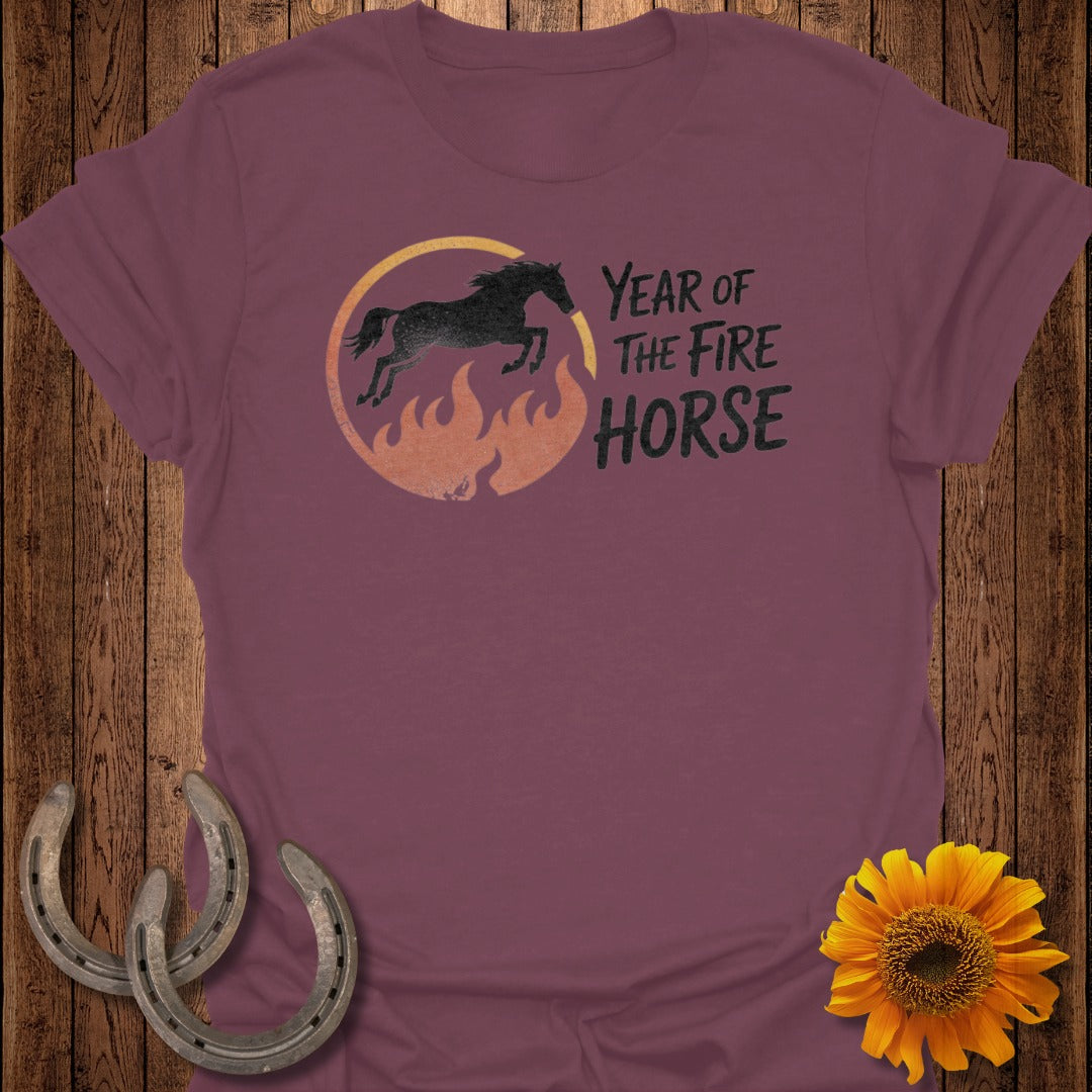 Year of the Fire Horse Zodiac Sign T-Shirt