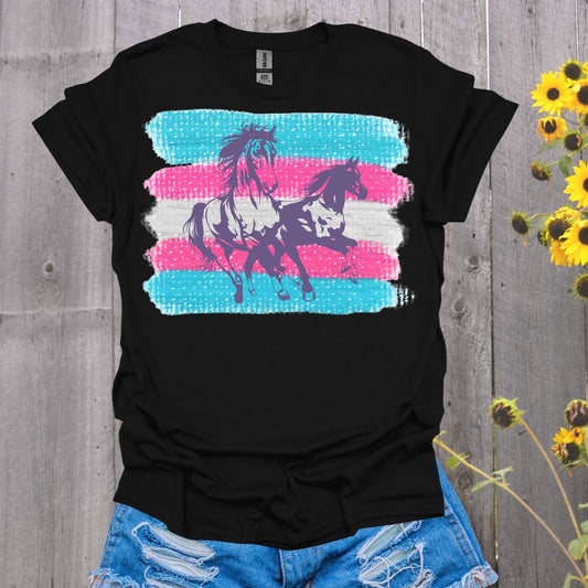 Trans Flag Horse T-Shirt