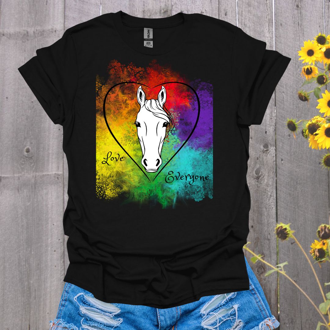 Love Everyone Horse Pride T-Shirt