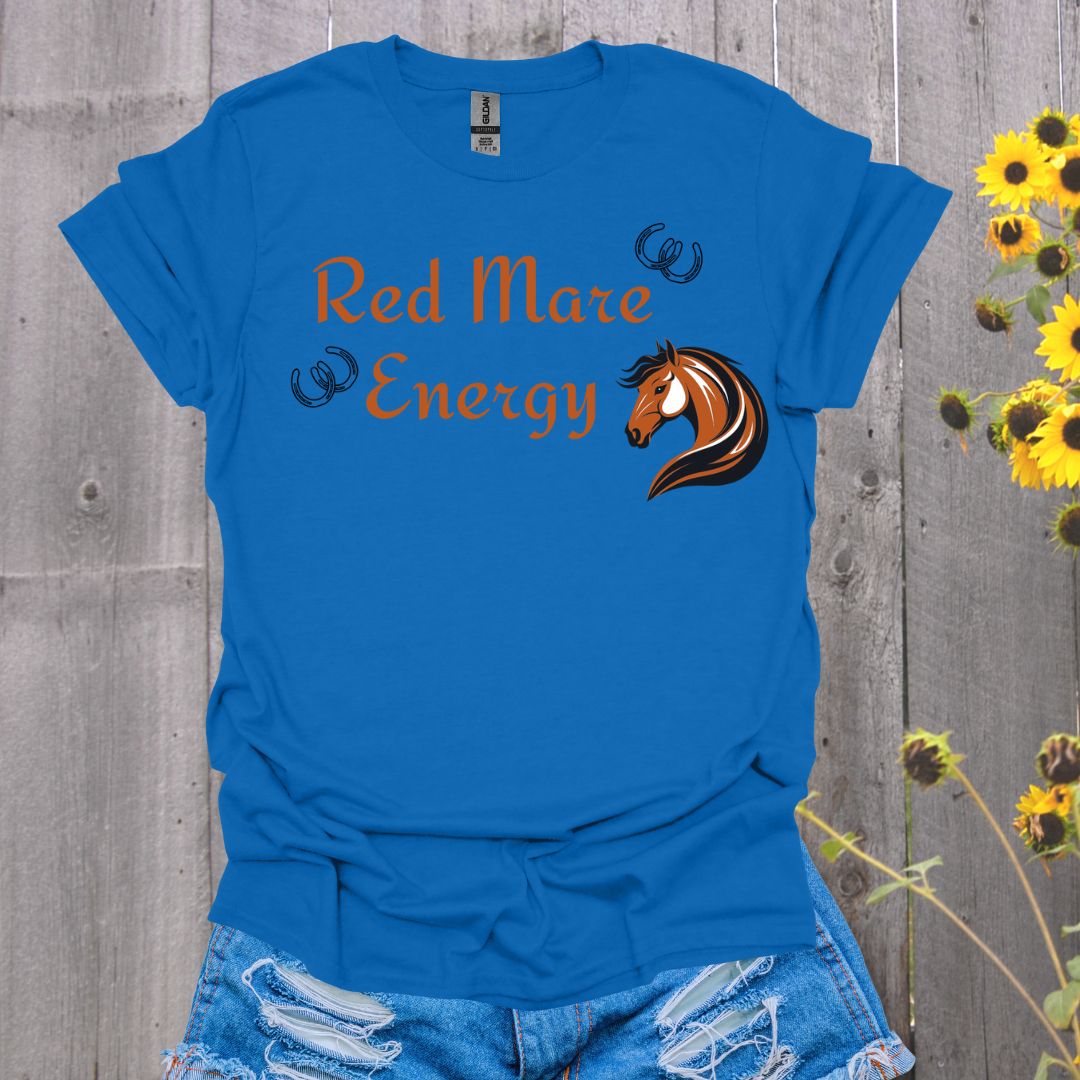 Red Mare Energy Horse T-Shirt