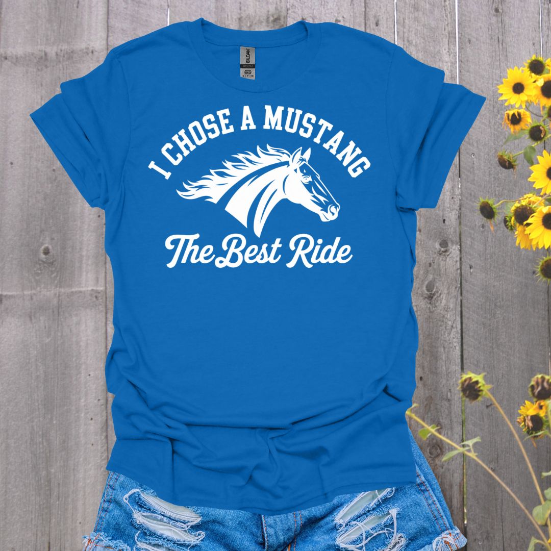 Best Ride Mustang Horse T-Shirt