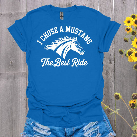 Best Ride Mustang Horse T-Shirt