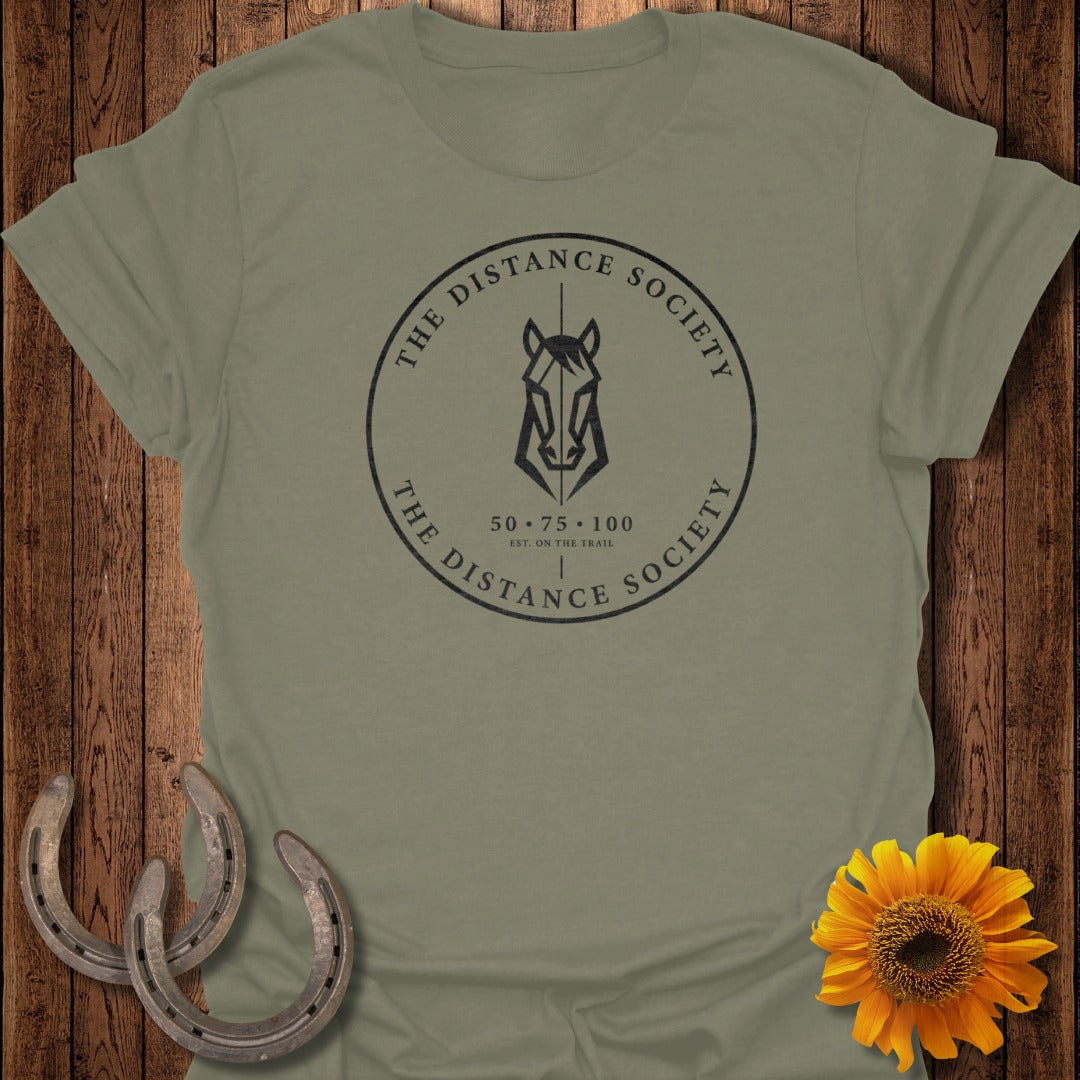 The Distance Society Round Horse Emblem Shirt