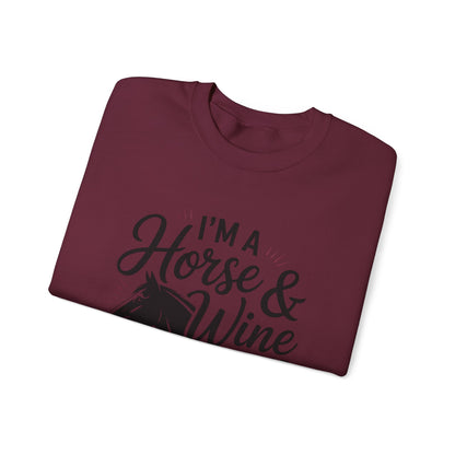 Horse & Wine Crewneck Sweatshirt