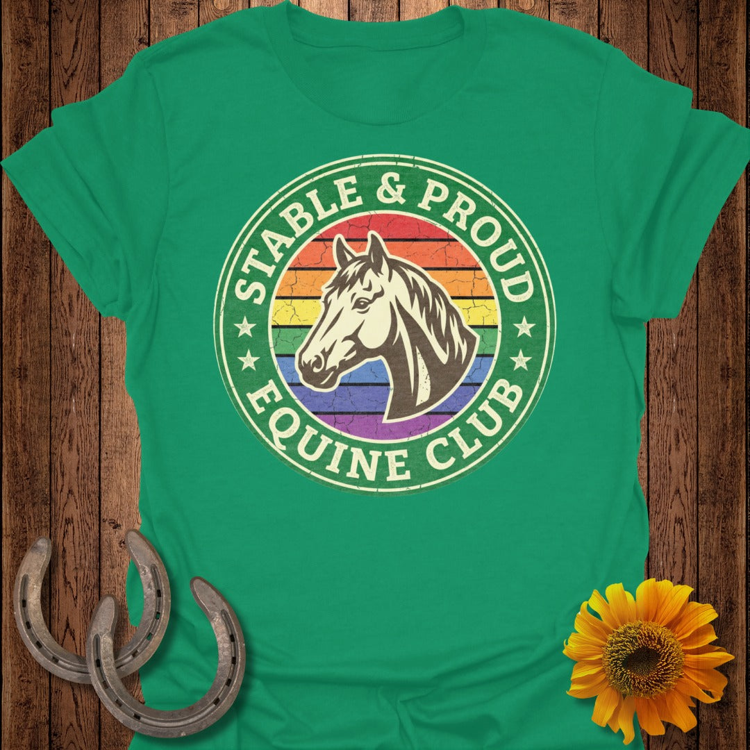 Stable & Proud Equine Club Rainbow T-shirt product
