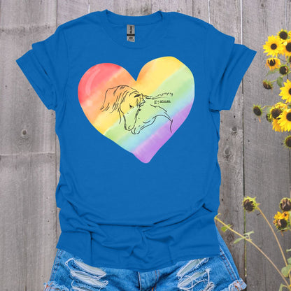 Mustangs Rainbow Heart T-Shirt